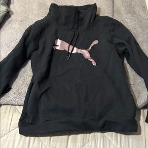 Puma Women's Black Cowl Neck Sweater